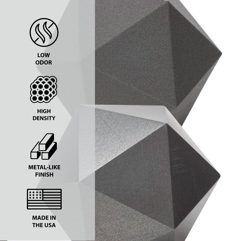 Proto-Pasta Protopasta Stainless Steel Filled PLA 3D Printer Filament | ProtoPlant Metal-Filled PLA Plastic Printer Filament with 60% Steel | Polish and Patina Friendly Metal Composite Filament | 500g Spool - Image 5